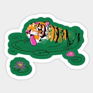 Tiger Lily Sticker